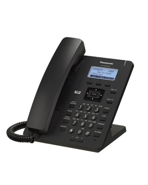 Panasonic KX-HDV130RUB Проводной SIP-телефон 2.3-дюйм, 2 линии, 2 порта, PoE, громкая связь, память 500 номеро