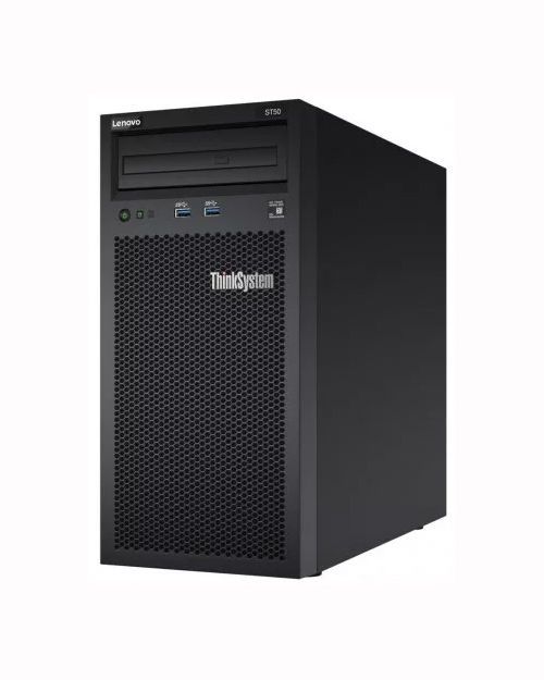 Сервер Lenovo ST50 Xeon E-2224G  (4C 3.5GHz 8MB Cache/71W), SW RAID, 2x1TB SATA, 1x8GB, 250W, Slim DVD-RW, 3 года гарантии